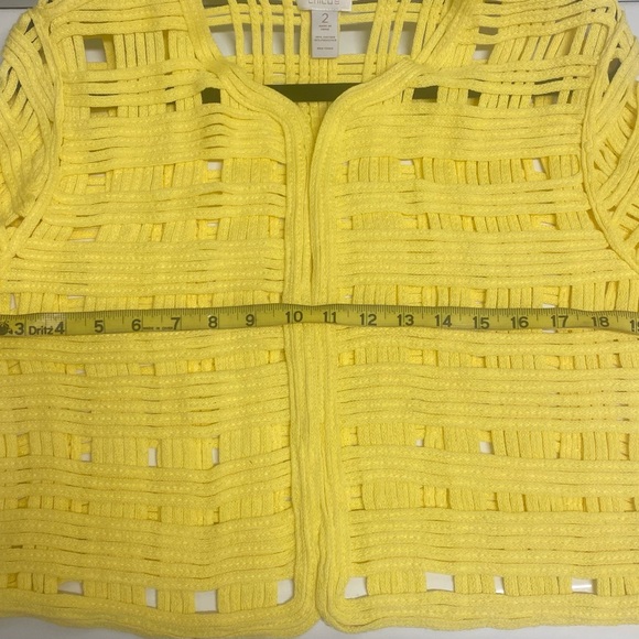 Chico’s Yellow Knit Bonnie Shrug - Picture 2 of 5